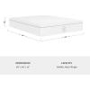 imageMartha Stewart SleepComplete Queen Mattress in a Box MediumPlush DualAction Cooling Gel Memory Foam Mattress Removable Coolweave Jacquard Cover 12quot WhiteWhite