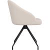imageMartha Stewart Sora Stationary Swivel Task Chair with Sloped Arms for Home Office in White Boucle with Oil Rubbed Bronze FrameWhite BoucleOil Rubbed Bronze
