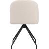 imageMartha Stewart Sora Stationary Swivel Task Chair with Sloped Arms for Home Office in White Boucle with Oil Rubbed Bronze FrameWhite BoucleOil Rubbed Bronze
