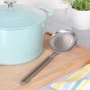 imageMartha Stewart Sprucedale Stainless Steel Skimmer Spoon With Long Silicone Handle