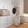 imageMartha Stewart Storage Collapsible Home Laundry Collection Laundry Hamper with Wheels GreyCottage Dot