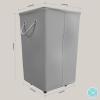 imageMartha Stewart Storage Collapsible Home Laundry Collection Laundry Hamper with Wheels GreyGrey