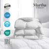 imageMartha Stewart Tencel Lyocell Cotton Blend Hungarian White Goose Down Feather Comforter King Size750 Fill Power All Seasons Warmth Lightweight Duvet Insert Made in USA 106quot x 90quotFullQueen