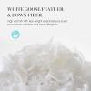 imageMartha Stewart Tencel LyocellCotton Blend White Goose Feather and Down Fiber Comforter  Medium Weight All Season Warmth  FullQueen SizeTwin