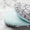 imageMartha Stewart Thin Stripe Mini Oven Mitt 2Pack Set Blue 55quotX8quotDitsy Floral