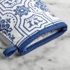 imageMartha Stewart Thin Stripe Mini Oven Mitt 2Pack Set Blue 55quotX8quotStrie Medallion