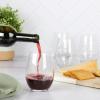 imageMartha Stewart Vivica 14 OZ Stemmed 4 Pack White Wine Glass Set18oz Stemless Wine Glass 4pack