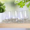 imageMartha Stewart Vivica 14 OZ Stemmed 4 Pack White Wine Glass Set18oz Stemless Wine Glass 4pack