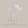 imageMartha Stewart Watercliffe 16 pc Flatware Set Stainless Steel wABS Handle  Warm GreySouthland Mirror Polish