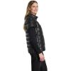 imageMartha Stewart Womens PU Quilted Puffer VestBlack