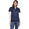 imageMartha Stewart Womens Puffy Down Vest Lightweight Casual Short Sleeve Vest Jacket Quilted Outerwear with PocketsNavy