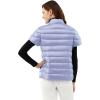 imageMartha Stewart Womens Short Sleeve Quilted Down Puffer VestBellflower