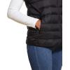 imageMartha Stewart Womens Short Sleeve Quilted Down Puffer VestBlack