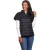 imageMartha Stewart Womens Short Sleeve Quilted Down Puffer VestBlack