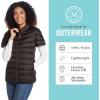 imageMartha Stewart Womens Short Sleeve Quilted Down Puffer VestCoco Bean
