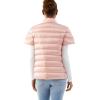 imageMartha Stewart Womens Short Sleeve Quilted Down Puffer VestCotton Pink