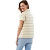 imageMartha Stewart Womens Short Sleeve Quilted Down Puffer VestOat