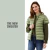 imageMartha Stewart Womens Short Sleeve Quilted Down Puffer VestSage