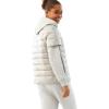 imageMartha Stewart Womens Short Sleeve Quilted Down Puffer VestSilver