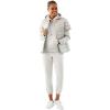 imageMartha Stewart Womens Short Sleeve Quilted Down Puffer VestSilver