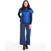 imageMartha Stewart Womens Short Sleeve Quilted Down Puffer VestSociety Blue