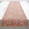 imageMartha by Martha Stewart  Chilewich Damask Table Runner in Flax  Easy Care Woven Textile  IndoorOutdoor  StainFade Resistant  14quot x 72quotBurnt Coral