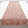 imageMartha by Martha Stewart  Chilewich Damask Table Runner in Flax  Easy Care Woven Textile  IndoorOutdoor  StainFade Resistant  14quot x 72quotBurnt Coral
