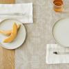 imageMartha by Martha Stewart  Chilewich Damask Table Runner in Flax  Easy Care Woven Textile  IndoorOutdoor  StainFade Resistant  14quot x 72quotFlax