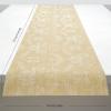 imageMartha by Martha Stewart  Chilewich Damask Table Runner in Flax  Easy Care Woven Textile  IndoorOutdoor  StainFade Resistant  14quot x 72quotWheat