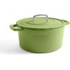 imageMartha by Martha Stewart 5 QT European Enameled Cast Iron Dutch Oven wLid  CobblestoneBay Leaf