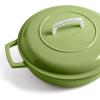 imageMartha by Martha Stewart 5 QT European Enameled Cast Iron Dutch Oven wLid  CobblestoneBay Leaf
