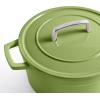imageMartha by Martha Stewart 5 QT European Enameled Cast Iron Dutch Oven wLid  CobblestoneBay Leaf