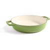 imageMartha by Martha Stewart 5 QT European Enameled Cast Iron Dutch Oven wLid  CobblestoneBay Leaf