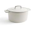 imageMartha by Martha Stewart 5 QT European Enameled Cast Iron Dutch Oven wLid  CobblestoneCrescent Moon