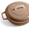 imageMartha by Martha Stewart 5 QT European Enameled Cast Iron Dutch Oven wLid  CobblestoneGanache