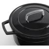 imageMartha by Martha Stewart 5 QT European Enameled Cast Iron Dutch Oven wLid  CobblestoneObsidian