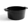 imageMartha by Martha Stewart 5 QT European Enameled Cast Iron Dutch Oven wLid  CobblestoneObsidian