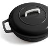 imageMartha by Martha Stewart 5 QT European Enameled Cast Iron Dutch Oven wLid  CobblestoneObsidian