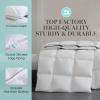 imageWhite Feather and Down Comforter Queen Size  Luxury All Season with 100 Cotton Fabric Duvet Insert with 4 Corner Loops  240 Thread Count Hotel Comforter Bedding for YearAround 90quot x 90quotWhite