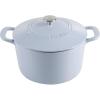 imageMARTHA STEWART Gatwick 7 QT Enamel Cast Iron Dutch Oven Pot with Lid Martha BlueLavender