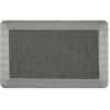 imageMARTHA STEWART Mira Modern Heathered Solid AntiFatigue AirInfused Kitchen Mat Black 196quotx39quot