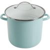 imageMartha Stewart 16Quart Enamel On Steel Scratch Resistant Lobster Stock Pot  LinenMartha Blue