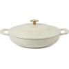 imageMartha Stewart 35Quart Enameled Cast Iron Dutch Oven Braiser  Martha BlueLinen w Gold Knob Braiser