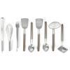 imageMartha Stewart 9Piece Stainless Steel Prep ampamp Serve Kitchen Gadget and Tool Set  Dishwasher SafeBar Tool Set