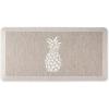 imageMartha Stewart Aloha Modern Pineapple AntiFatigue AirInfused Kitchen Mat Spice Red 196quotx39quotCoffee Brown
