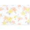 imageMartha Stewart Amber Floral Daisy Stripe Reverisble Water Resistant Kitchen Mat YellowCoral 20quotx30quotYellowCoralGrey