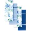 imageMartha Stewart Amber Floral Kitchen Towel Set 4Pack BlueGreen 16quotx28quotBlue
