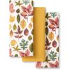 imageMartha Stewart Autumn Harvest Pumpkins Kitchen Towel 3Pack Set 100 Cotton with Absorbent Terrycloth Decorative Kitchen Towels OrangeGreenIvory 16quotx28quotTanRedGreen