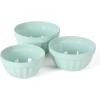 imageMartha Stewart Broadbrook 3 Piece 4 Qt 28 Qt 21 Qt Stoneware Bowl Set  Sharkey GreyMartha Blue
