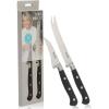 imageMartha Stewart Carverton 6quot Cleaver Knife High Carbon Stainless Steel Kitchen Knives wBlack Triple Riveted HandleStainless Steel  Black Tomato  Birds Beak